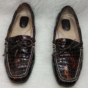 Sperry Top-Sider Leather Snake Pattern Loafer